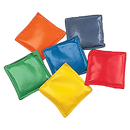 Champion Sports 4" Rainbow Bean Bags - 12 / Set - Assorted, Red, Yellow, Green, Orange