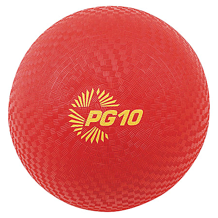 Champion Sports 10 Inch Playground Ball Red - 10" - Nylon - Red - 24 / Case