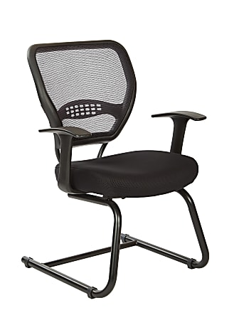 Office Star™ Space 55 Series Professional AirGrid® Back Visitors Chair, Black