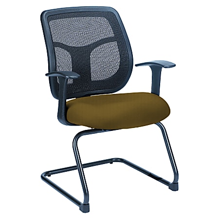 Raynor® Eurotech Apollo VMTG9900 Sled-Base Guest Chair, 36"H x 24"W x 24"D, Eyes Green Fabric
