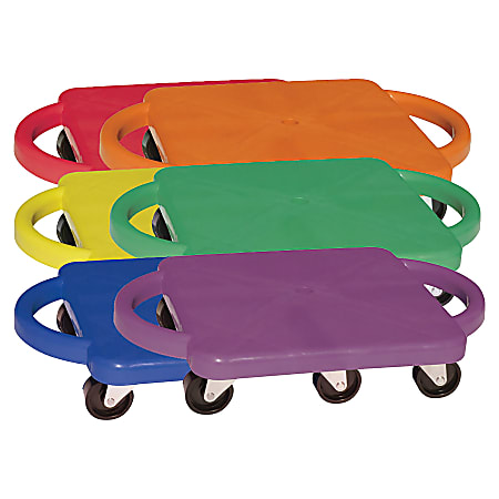 Champion Sports Standard Scooter Set w/Handles - Blue, Green, Orange, Red, Yellow, Purple - Plastic