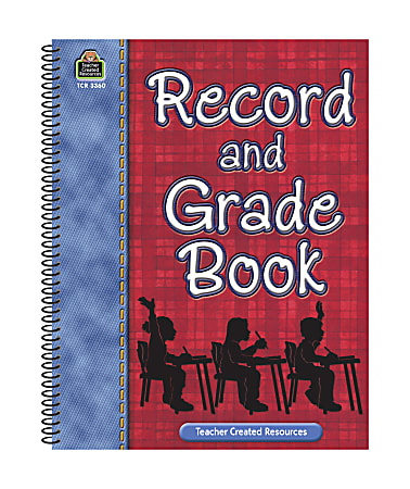 Teacher Created Resources Plaid Record And Grade Books, Pack Of 4