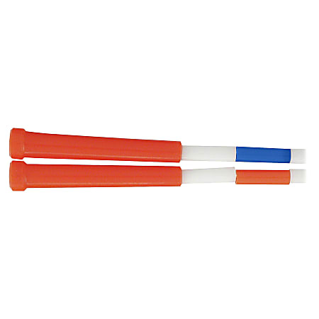 Champion Sports Plastic Segmented Jump Rope - 16 ft Length - White, Red, Blue - Plastic