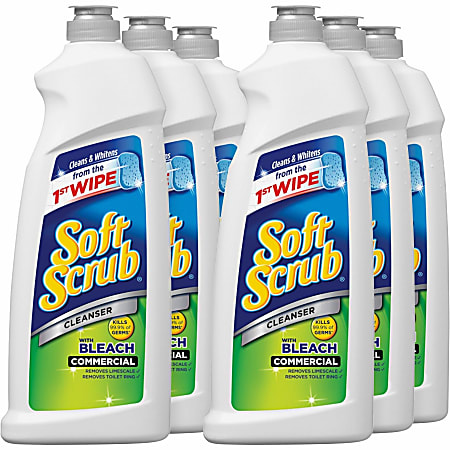 Dial Soft Scrub Bleach Liquid Cleanser 36 Oz Bottle Case Of 6 - Office Depot