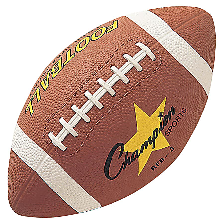 Champion Sports Junior Rubber Football - 10.50" - Junior - Rubber - 1  Each