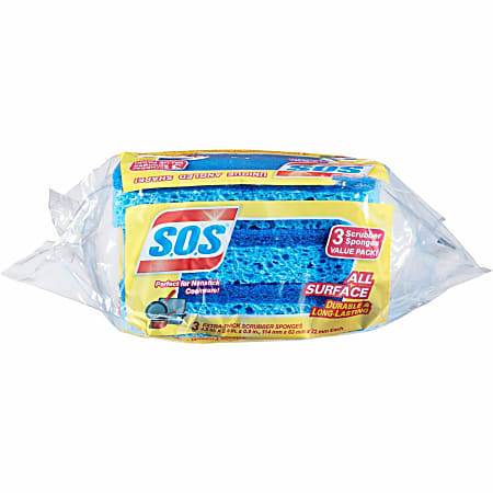 S.O.S All Surface Scrubber Sponge - 5.3 S.O.S All Surface Scrubber Sponge - 5.3
