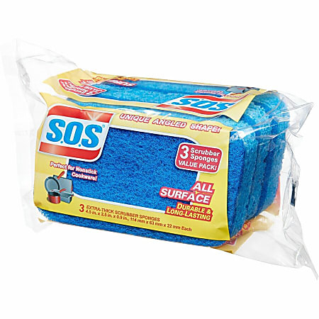 S.O.S All Surface Scrubber Sponge - 5.3 S.O.S All Surface Scrubber Sponge - 5.3