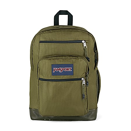 JanSport® Cool Student Remix Backpack With 15" Laptop Pocket, Army Green