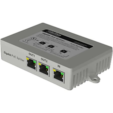 CyberData 2 Port PoE Gigabit Switch 2 Ports Gigabit Ethernet 101001000Base  T 2 Layer Supported Twisted Pair PoE Ports Desktop 2 Year Limited Warranty  - Office Depot