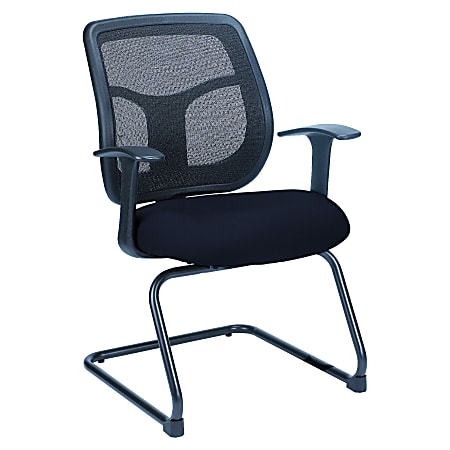 Raynor® Eurotech Apollo VMTG9900 Sled-Base Guest Chair, 36"H x 24"W x 20"D, Navy Forte Cadet Fabric