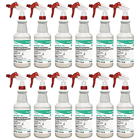 Diversey™ Bath Mate™ RTU Disinfectant/Cleaner, Fresh Scent, 32 Oz Bottle, Case Of 12