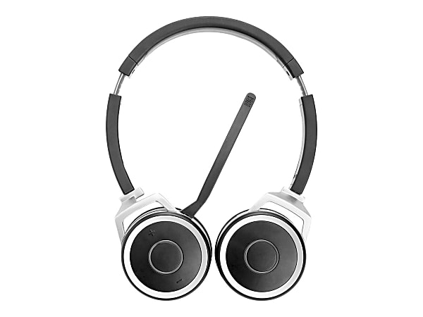Spracht Prestige Combo Headset - USB - Wired/Wireless - Bluetooth - 33 ft - Over-the-head - Noise Cancelling Microphone - Black
