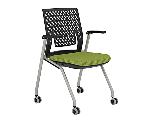 Mayline® Thesis Training Chairs, Flex, Expo Sprout/Gray, Set Of 2
