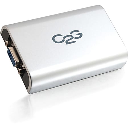 C2G USB 2.0 to VGA Adapter for Desktops and Laptops