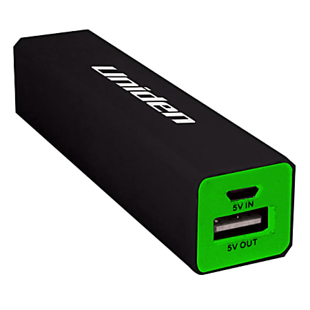 Uniden® Portable USB Powerbank With 2,200mAh Battery, Black