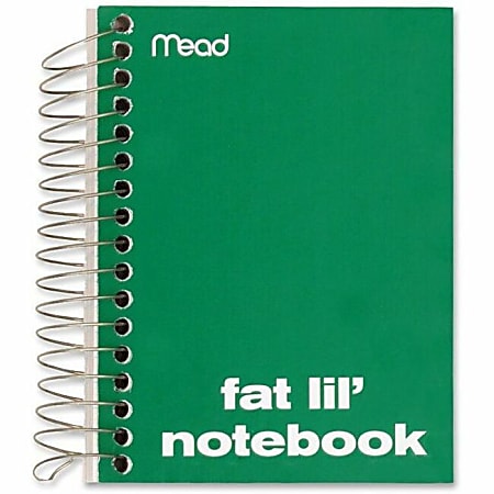 Mead® Fat Lil' Wirebound Notebook, 4" x 5 1/2", 200 Sheets, Assorted Colors