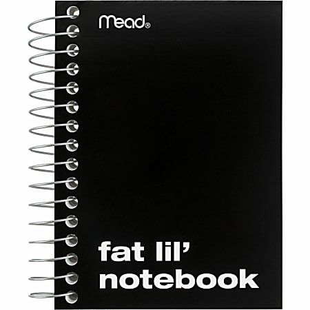Mead® Fat Lil' Wirebound Notebook, 4" x 5 1/2", 200 Sheets, Assorted Colors