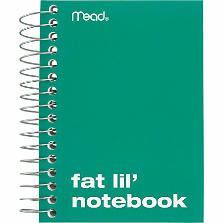 Mead Fat Lil Wirebound Notebook 4 x 5 12 200 Sheets Assorted