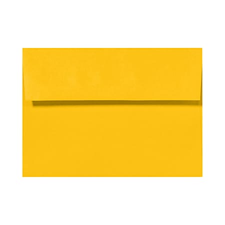 LUX Invitation Envelopes, A6, Peel & Press Closure, Sunflower Yellow, Pack Of 50