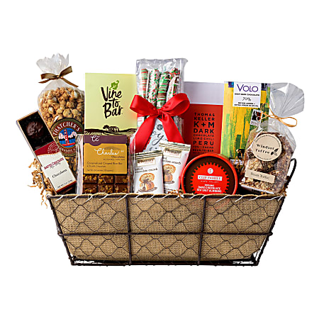 Napa Sonoma Gourmet Chocolate Affair Gift Basket - 9 items