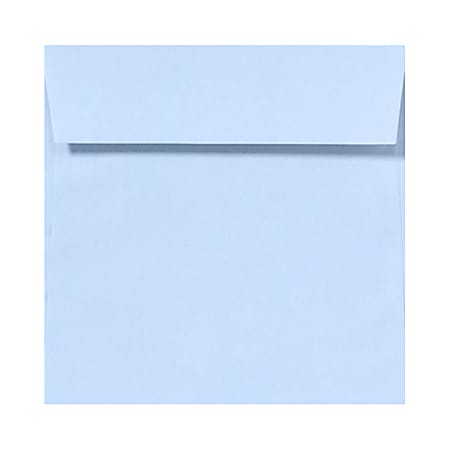LUX Square Envelopes, 6 1/2" x 6 1/2", Peel & Press Closure, Baby Blue, Pack Of 1,000