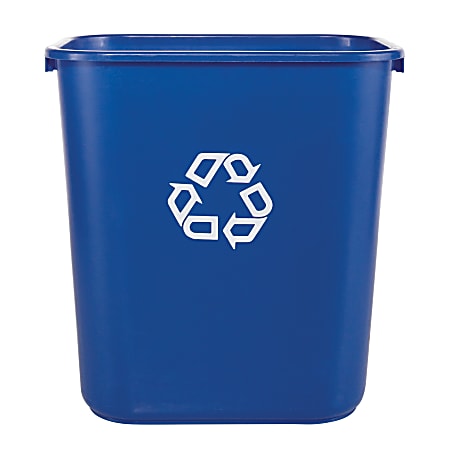 Rubbermaid Desk Side Container 7 Gallons Blue - Office Depot