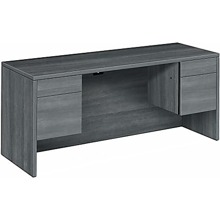 HON 10500 H10565 Credenza - 60" x 24" x 29.5" - 4 x Box, File Drawer(s) - Finish: Sterling Ash