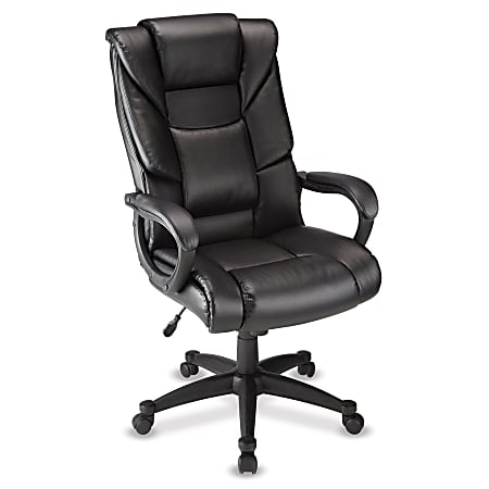 Realspace® Zeplin II High-Back Chair, Black