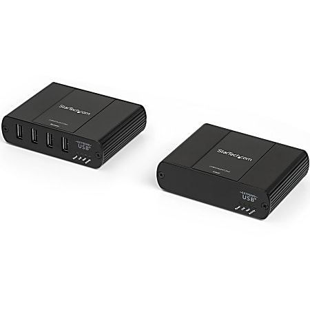 StarTech.com 4 Port USB 2.0 Extender over Ethernet/IP Network Hub - up to 330ft (100m) - USB over Gigabit LAN or Direct Cat5e/Cat6 Cable