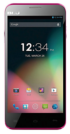 BLU Dash 5.0 D410a Unlocked GSM Dual-SIM Android Cell Phone, Pink