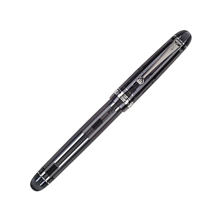 Pilot® Custom 74 Smoke Fountain Pen With 14K Gold Nib, Medium Point, Smoke Gray Barrel, Black Ink