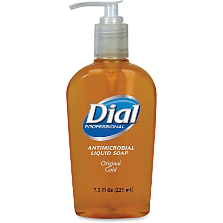 Dial Liquid Soap - 7.5 fl oz (221.8 mL) - Push Pump Dispenser - Hand - Antimicrobial, Anti-bacterial - 12 / Carton