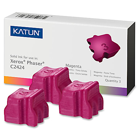 Katun 37976 (Xerox 108R00661) Magenta Solid Ink Sticks, Box Of 3