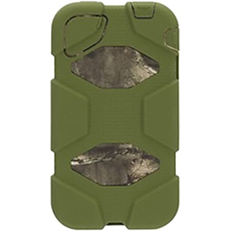 Griffin Survivor Carrying Case Apple iPhone Smartphone - Mossy Oak, Green - Shock Resistant Interior, Drop Resistant Interior, Sand Resistant, Dust Resistant, Shatter Resistant - Silicone, Polycarbonate - Belt Clip