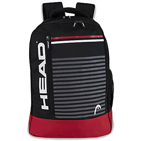 HEAD Headshot Backpack With 15" Laptop Pocket, Black/Red