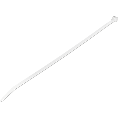 StarTech.com 100 Pack 10" Cable Ties - White Extra Large Nylon/Plastic Zip Ties Adjustable Network Cable Wraps UL TAA -100 Pack White