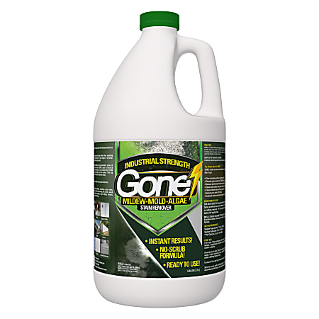 Green Gobbler Gone Mildew, Mold And Algae Stain Remover, 128 Oz Bottle, Case Of 3