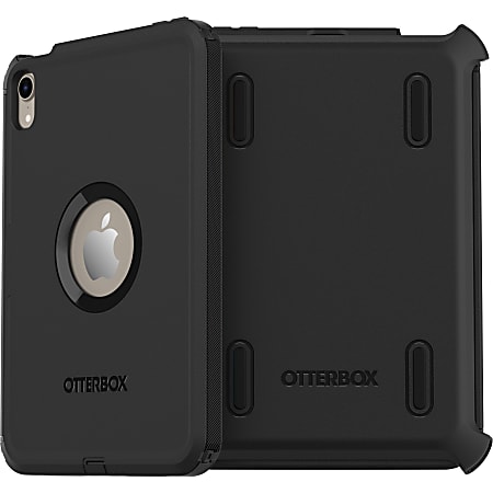 OtterBox iPad mini (6th gen) Defender Series Case - For Apple iPad mini (6th Generation) Tablet, Apple Pencil - Black - Dirt Resistant, Dust Resistant, Lint Resistant, Clog Resistant, Drop Resistant, Scratch Resistant