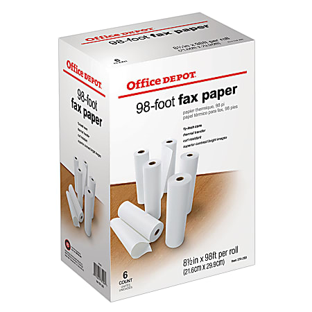 Office Depot® Brand High-Sensitivity Thermal Fax Paper, 1/2&quot;