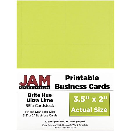 Office Depot Brand Matte Business Cards 2 x 3 12 White Pack Of 300 - Office  Depot