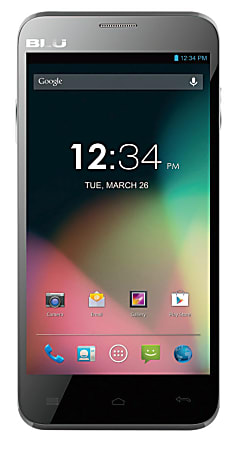 BLU Dash 5.0 D410a Unlocked GSM Dual-SIM Android Cell Phone, Gray