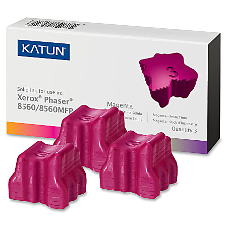 Katun 37992 (Xerox 108R00724) Magenta Solid Ink Sticks, Box Of 3