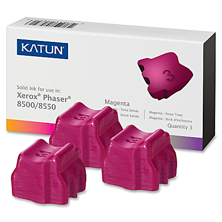 Katun 37984 (Xerox 108R00670) Magenta Solid Ink Sticks, Box Of 3