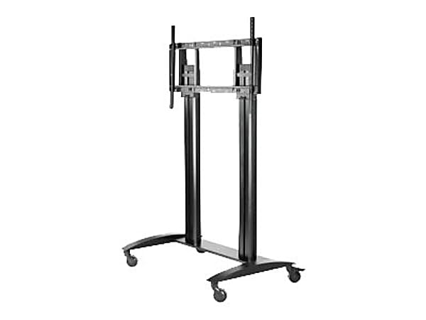 Peerless-AV SmartMount Flat Panel Cart For 55"-98" Displays, 68.4"H x 46"W x 29"D, Black