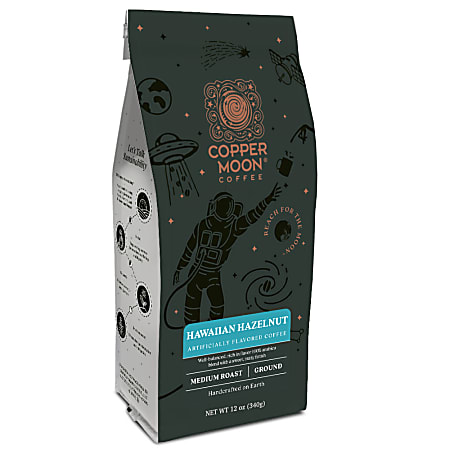 Copper Moon® Coffee Ground Coffee, Hawaiian Hazelnut Blend,