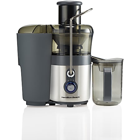 Hamilton Beach Big Mouth Premium Juice Extractor 2 Speeds - Centrifugal - 1.25 quart Capacity - 850 W Motor - 2 Speed Settings - Silver