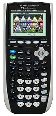 Texas Instruments® TI-84 Plus Silver Edition Graphing Calculator, Black