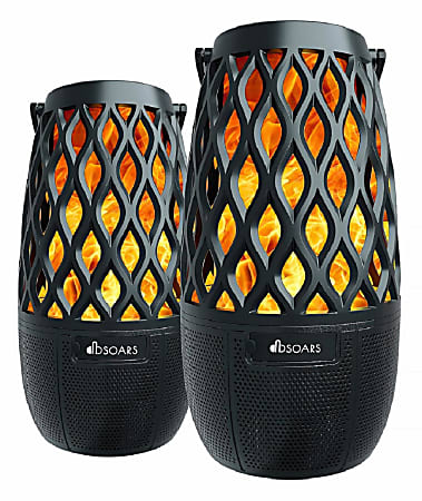 DBSOARS Torchlight L12 10-Watt Wireless Bluetooth® Speakers, Black, Pack Of 4 Speakers