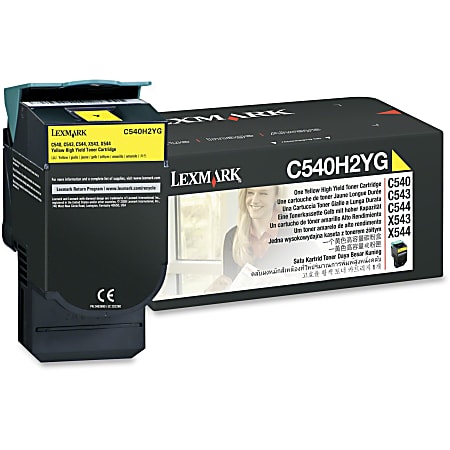 Lexmark Original Toner Cartridge - Laser - 2000 Pages - Yellow - 1 Each