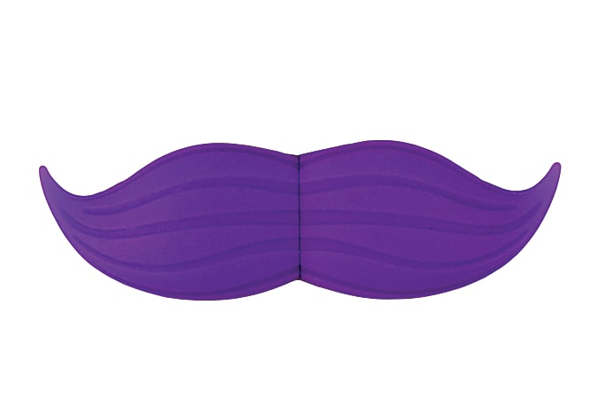 Emtec® Mustache USB Flash Drive, 4GB, Purple